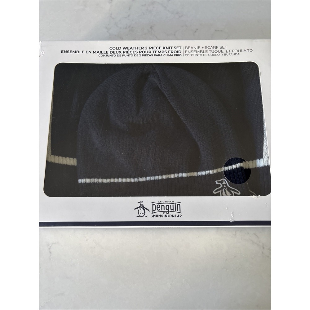Original Penguin by munsingwear Cold weather 2 piece knit set Hat beanie + scarf